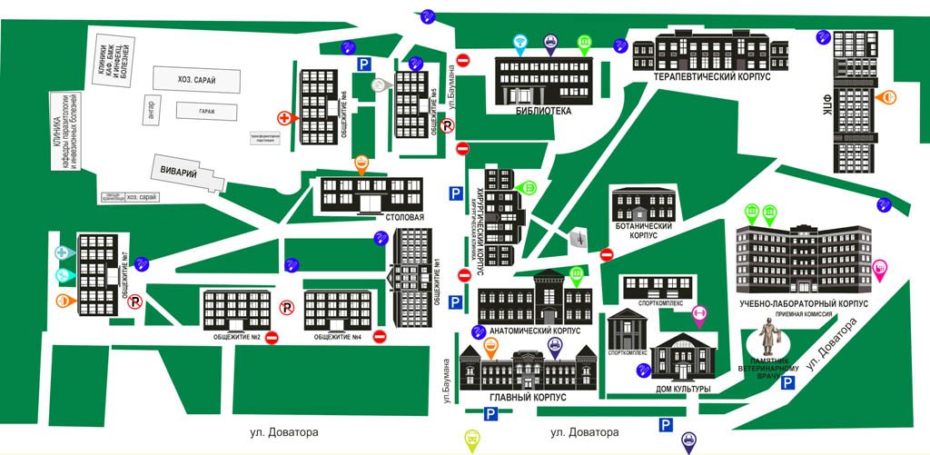 Map of the campus