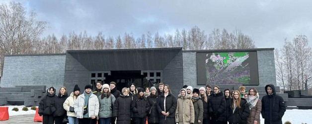 STUDENTS OF VSAVM ON A TOUR AT THE MUSEUM MEMORIAL COMPLEX «KHATYN»