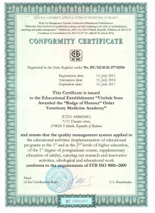 Conformity Certificate
