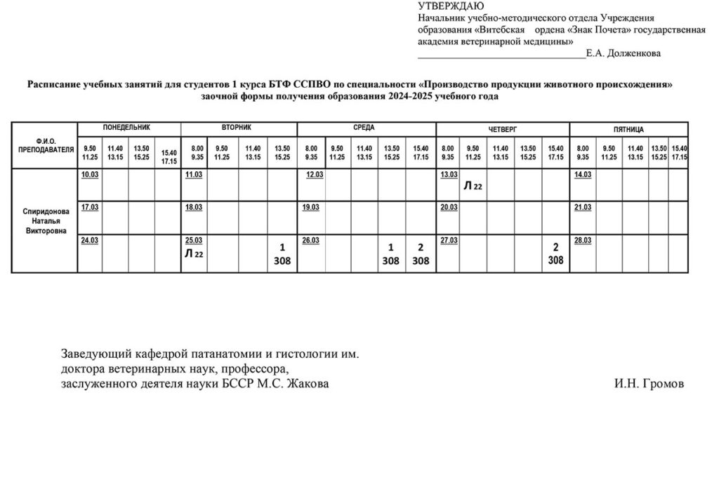 Raspisanie zaniatii BTF SSPVO PPZHP ZFPO-25-03-27
