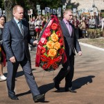 Церемония возложения венков к Мемориальным знакам