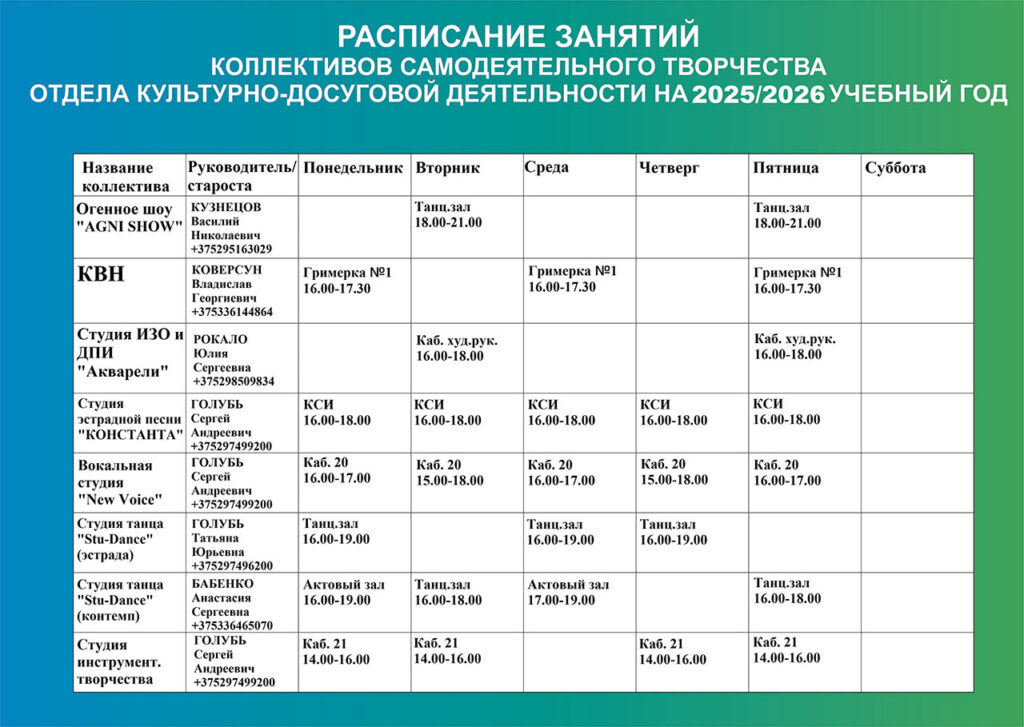 Raspisanie 25-26