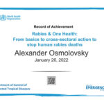 Rabies & One Health_ From basics to cross-sectoral action to stop human rabies deaths - Record of Achievement
