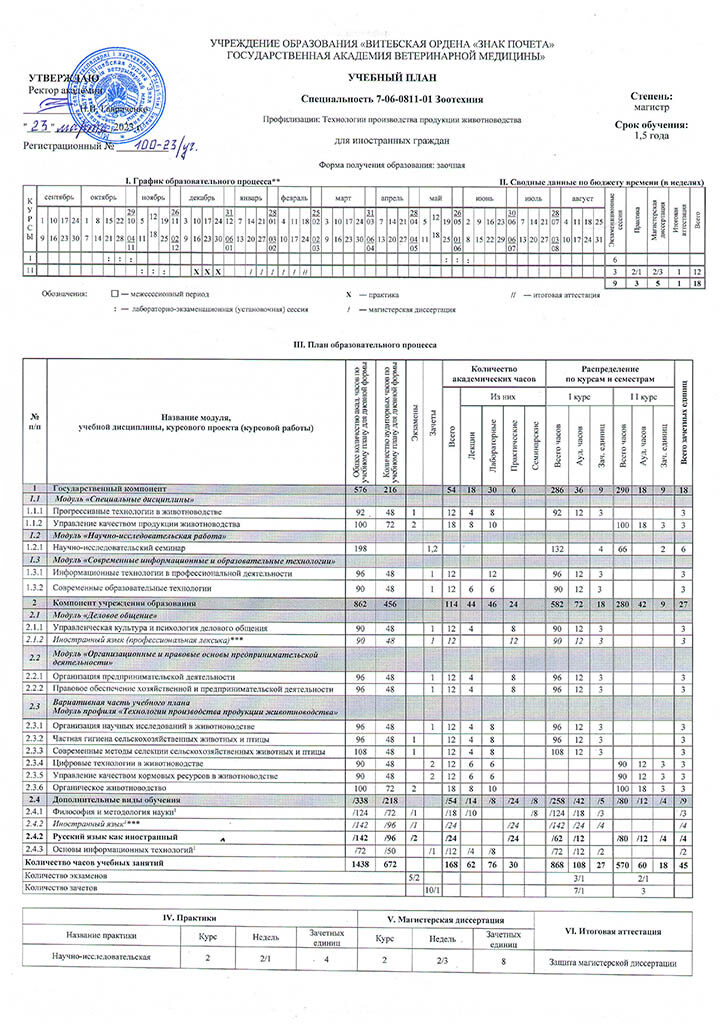 7-06-0811-01 Zootekhniia (Zaochnaia dlia inostrannykh grazhdan)-zaoch-23-09-27