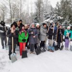 Фотофакт: «снежный» челлендж поддержал  актив факультета ветеринарной медицины и биотехнологического факультета