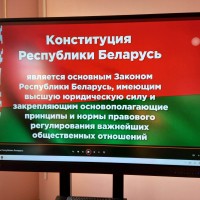 Информационно-воспитательные часы кафедры иностранных языков  ко Дню Конституции Республики Беларусь
