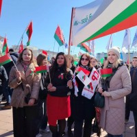 Праздничное шествие, посвященное 79-й годовщине Победы советского народа в Великой Отечественной войне