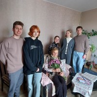 Посещение участника ВОв, заслуженного учителя БССР Комбар Зинаиды Аверьяновны