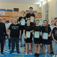 Соревнования по волейболу и бадминтону