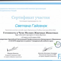 Повышение квалификации сотрудниками кафедры эпизоотологии и инфекционных болезней