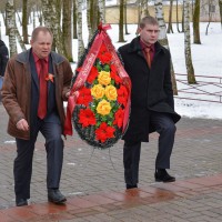 Церемония возложения цветов и венков в  День защитников Отечества и Вооруженных Сил Республики Беларусь