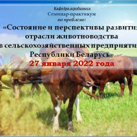 Семинар-практикум по проблеме: «Состояние и перспективы развития отрасли животноводства в сельскохозяйственных предприятиях Республики Беларусь»