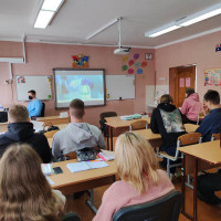 Профориентационная работа кафедры гигиены животных в школах Минского района