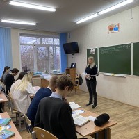 Профориентационный выезд старшего преподавателя кафедры физического воспитания и спорта Мартыновой Е. И. в Московский район г. Минска