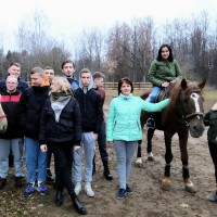 Практическое занятие студентов 3 курса БТФ в КСК «Калипсо»