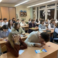 Профориентационный выезд старшего преподавателя кафедры физического воспитания и спорта Мартыновой Е. И. в Московский район г. Минска