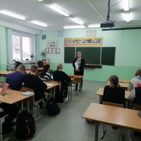 Профориентационный выезд старшего преподавателя кафедры физического воспитания и спорта Колошкиной В. А. в Московский район г. Минска