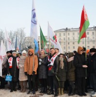 Торжественная церемония возложения цветов и венков, посвященная Дню защитников Отечества и 105-летию Вооруженных Сил Республики Беларусь