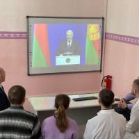 Просмотр профессорско-преподавательским составом Послания Президента Республики Беларусь А.Г. Лукашенко белорусскому народу и Национальному собранию